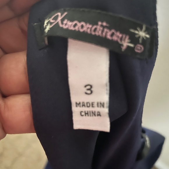 Blue chiffon dress with Pearl neck. - Picture 5 of 5